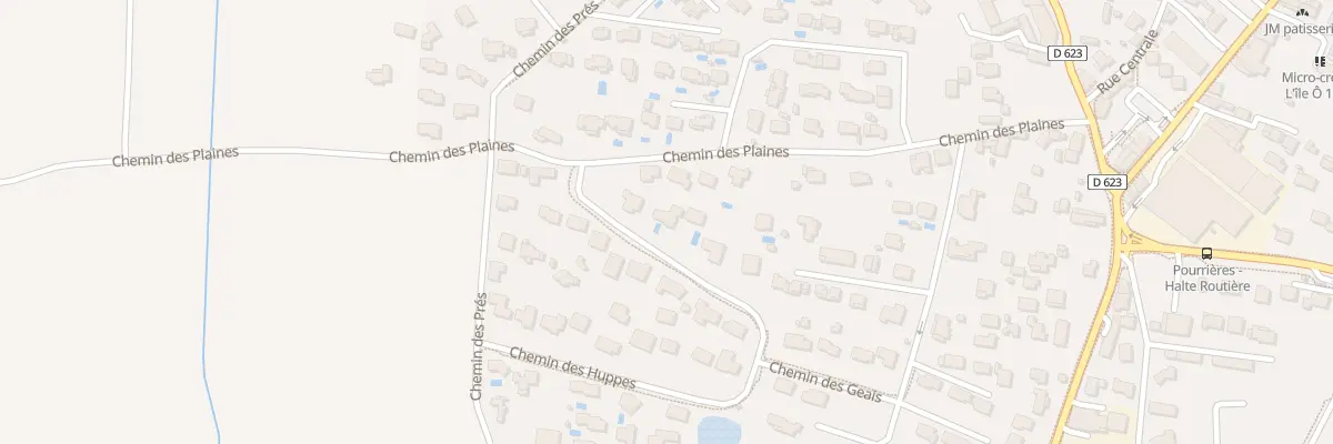Plan du 117 Che des Huppes à Pourrières