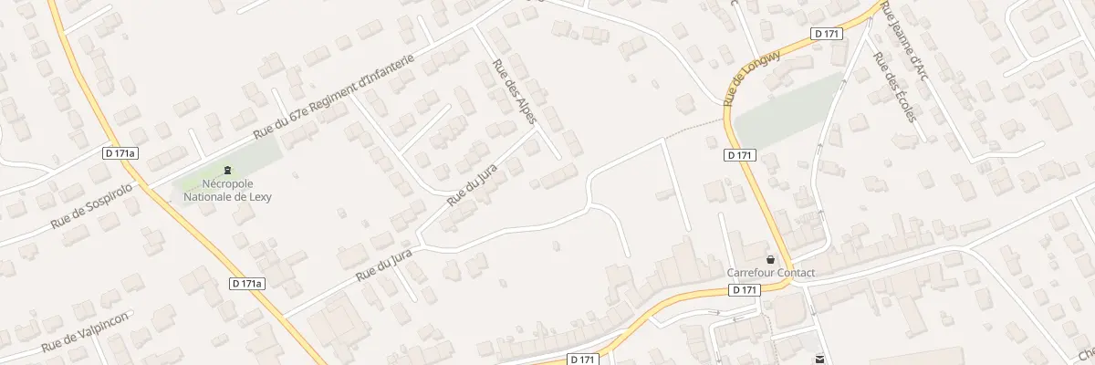 Plan du 25 Rue des Alpes à Lexy