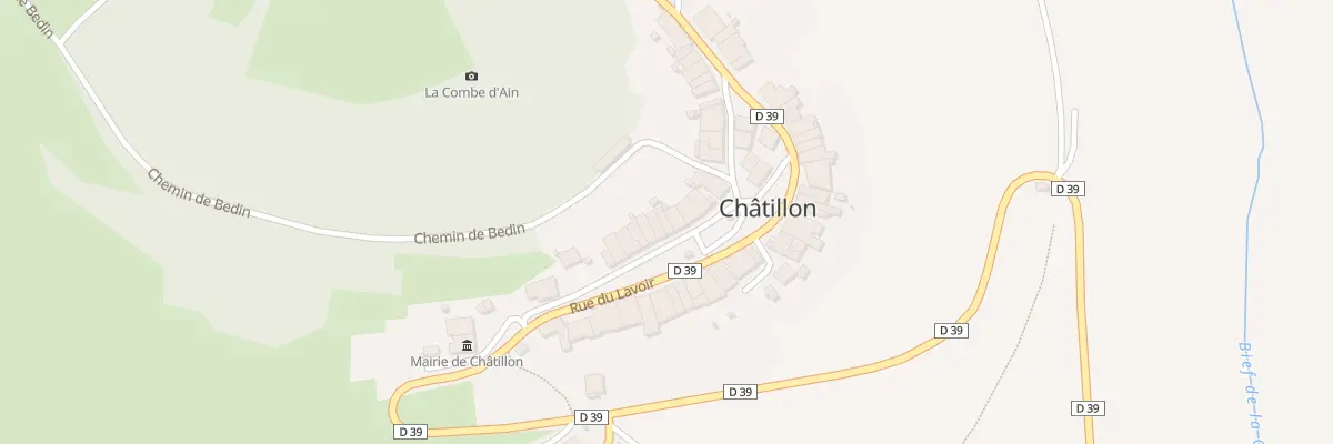 Plan du 8 All du Château à Châtillon