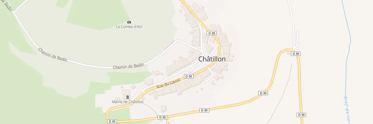 Plan du 6 All du Château à Châtillon