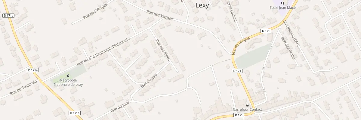 Plan du 15 Rue des Alpes à Lexy
