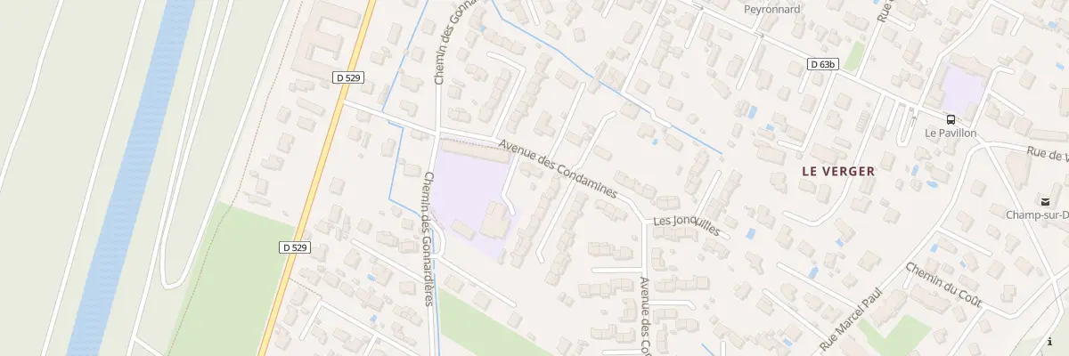 Plan du 92 Av des Condamines à Champ-sur-Drac