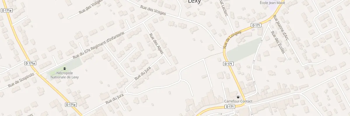 Plan du 17 Rue des Alpes à Lexy