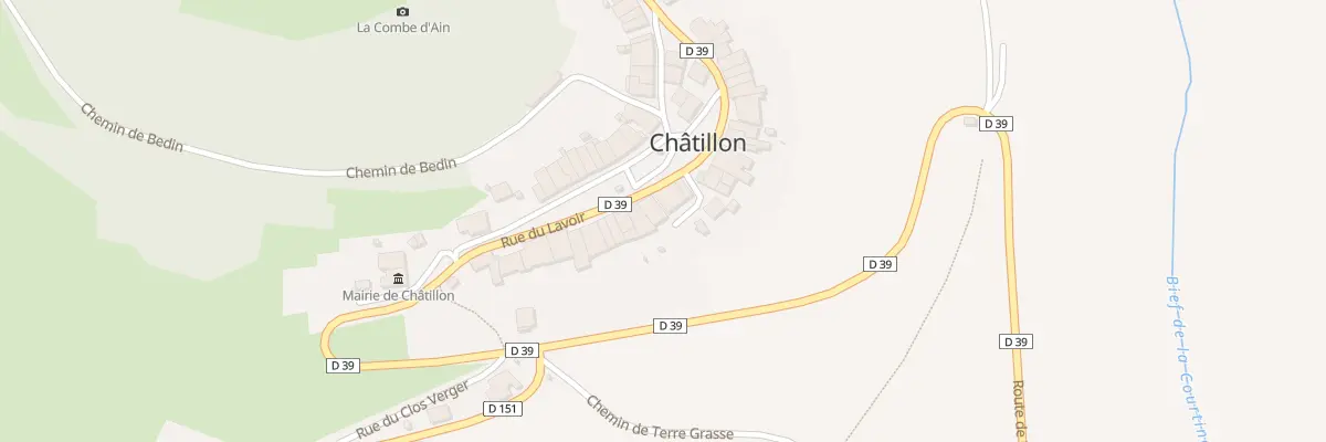 Plan du 3 Rue du Lavoir à Châtillon