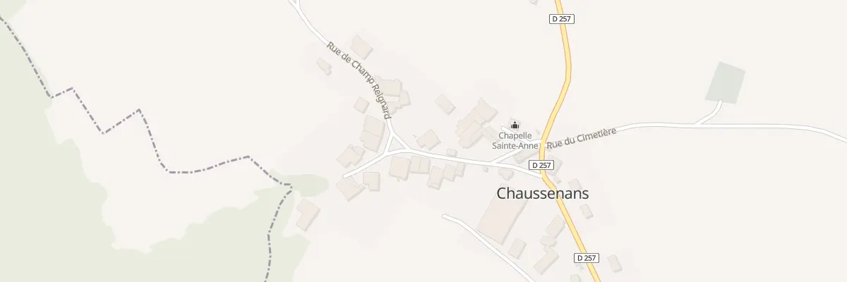 Plan du 48 Rue du Champ Reignard à Chaussenans