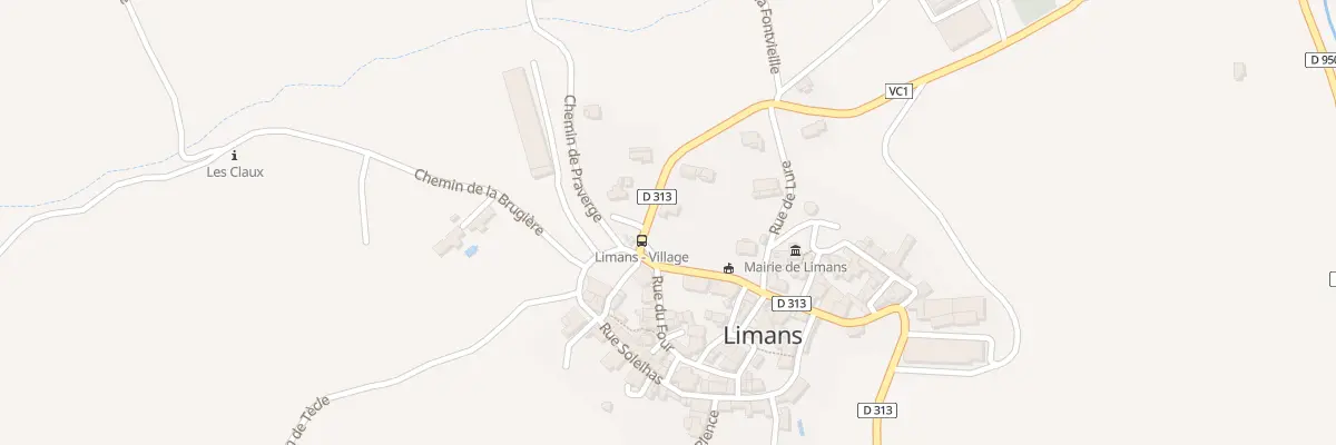 Plan du 7004 Le Thoron à Limans