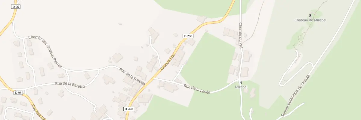 Plan du 486 Grande Rue Mirebel à Hauteroche