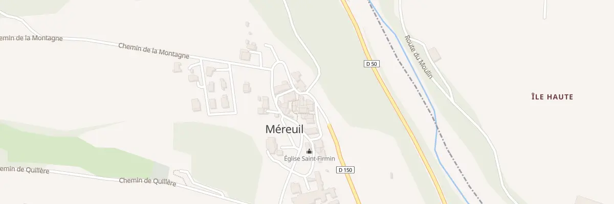 Plan du 3 Rue du Château à Méreuil