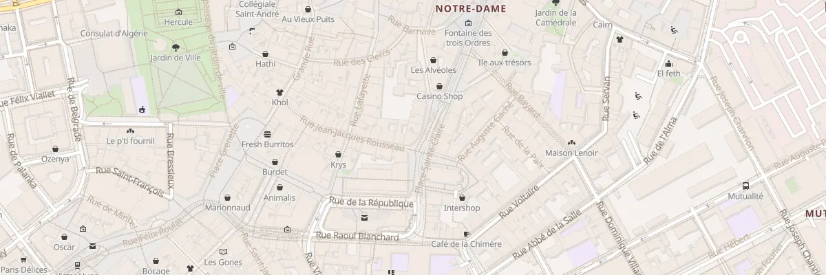 Plan du 10 Pl Sainte Claire à Grenoble