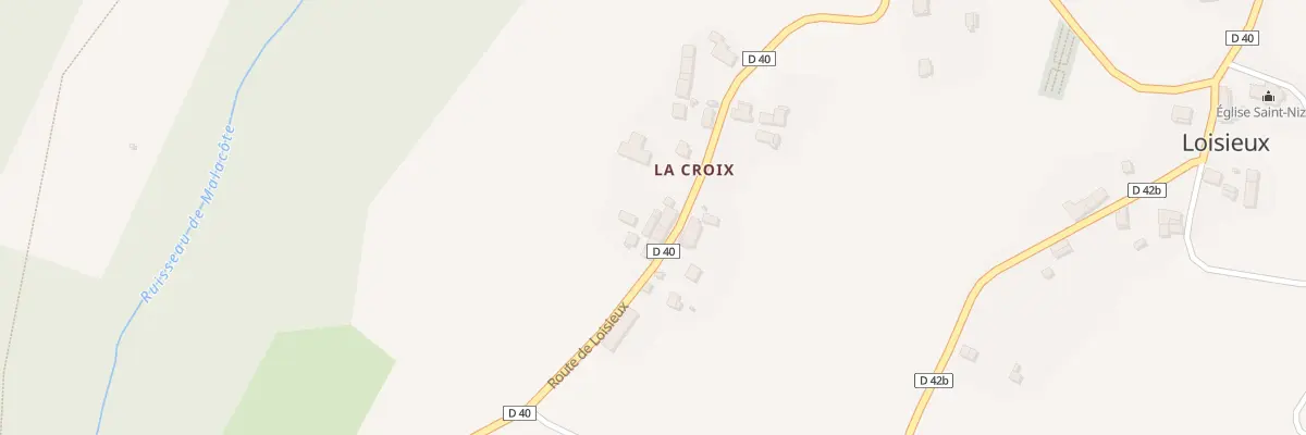 Plan du 1386 Rte de Loisieux à Loisieux