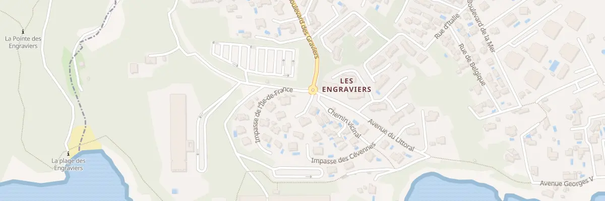 Plan du 215 Av du Littoral à Bandol