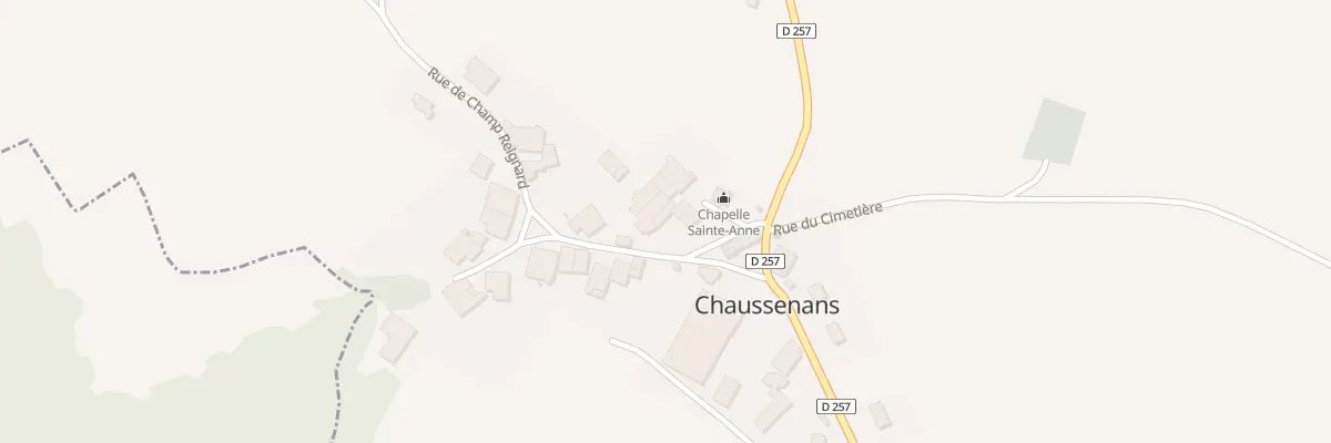 Plan du 2 Rue du Champ Reignard à Chaussenans