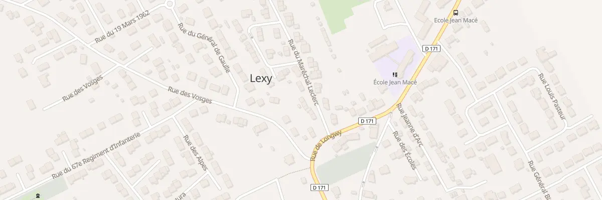 Plan du 11 Rue du Marechal Leclerc à Lexy