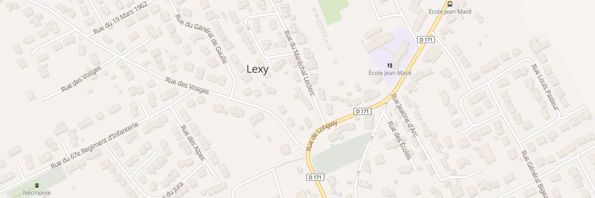 Plan du 9 Rue du Marechal Leclerc à Lexy