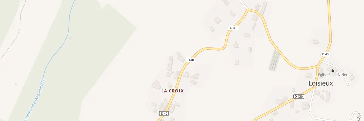 Plan du 1250 Rte de Loisieux à Loisieux