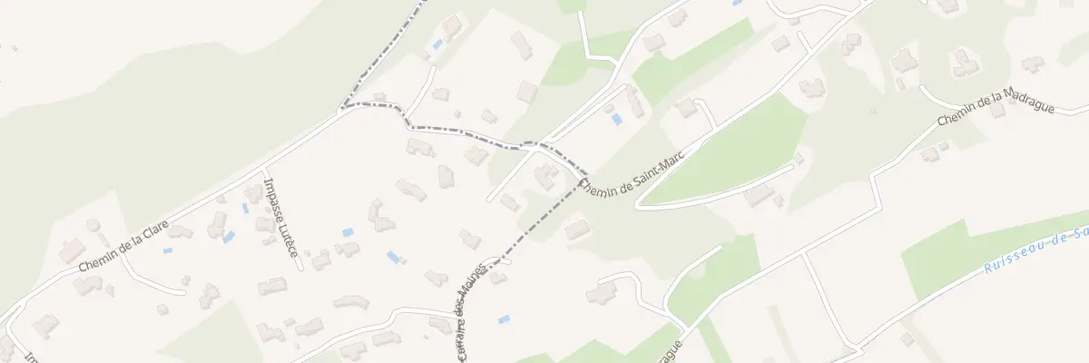 Plan du 200 Che de Saint Marc à Saint-Cyr-sur-Mer