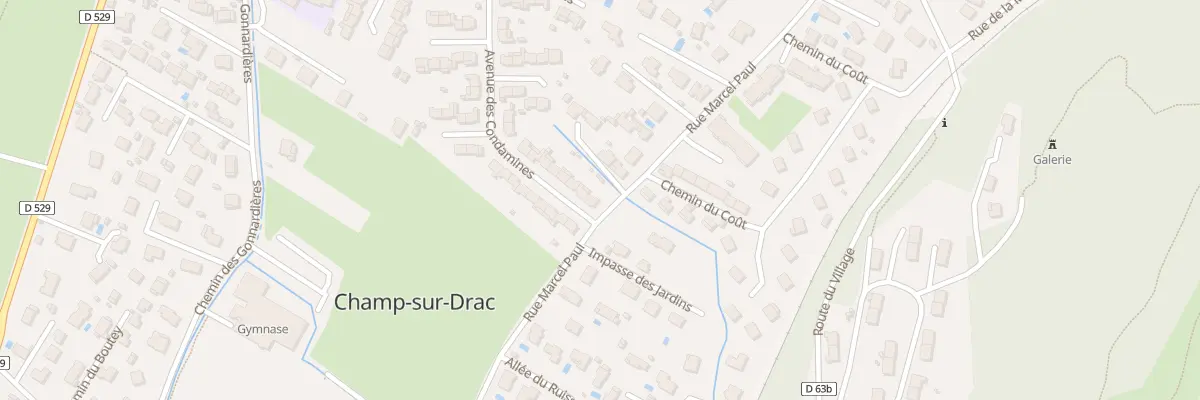 Plan du 1 Av des Condamines à Champ-sur-Drac