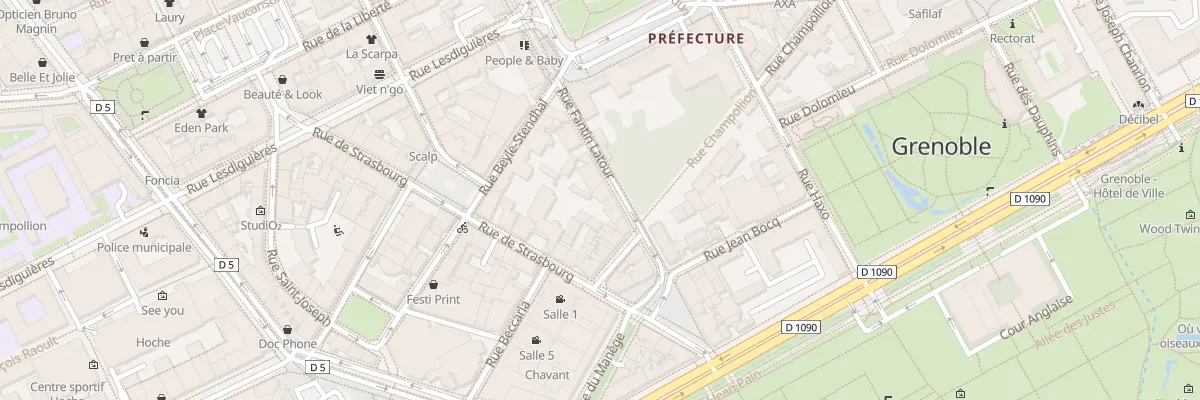 Plan du 14 Rue Fantin Latour à Grenoble