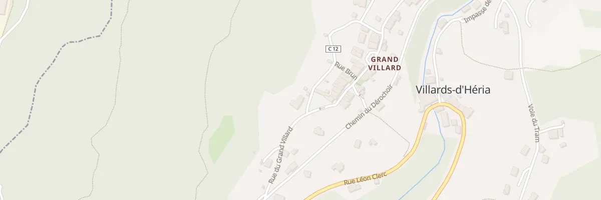 Plan du 1 Che du Four à Villards-d’Héria