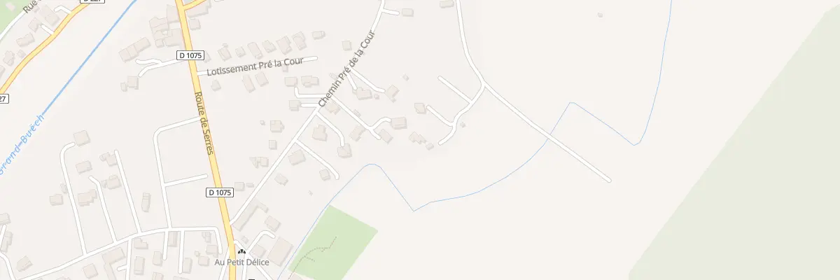 Plan du 200 Che de la Tour à Aspremont