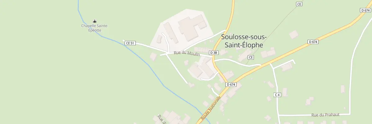 Plan du 1 Rue du Moulin à Soulosse-sous-Saint-Élophe