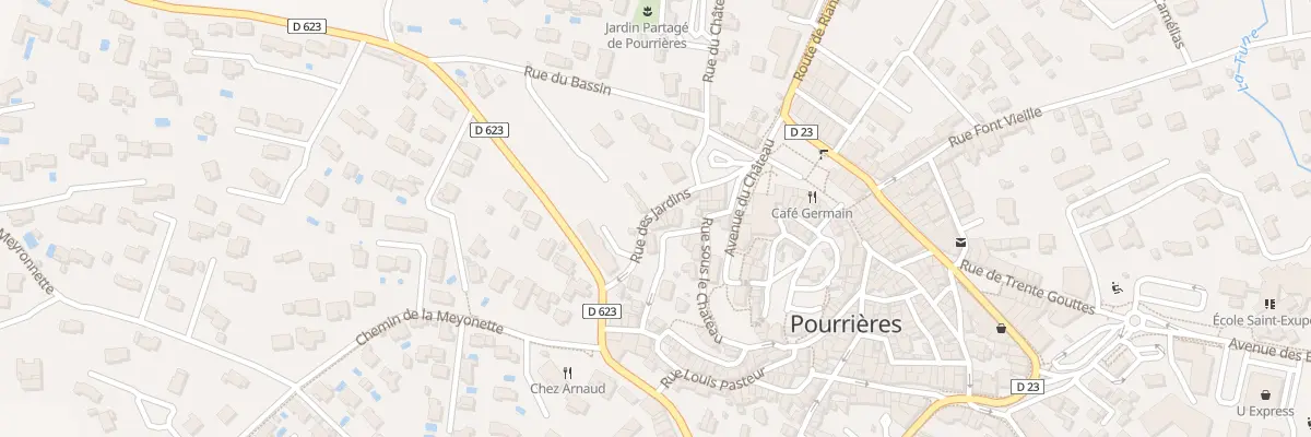 Plan du 5000F Rue des Jardins à Pourrières
