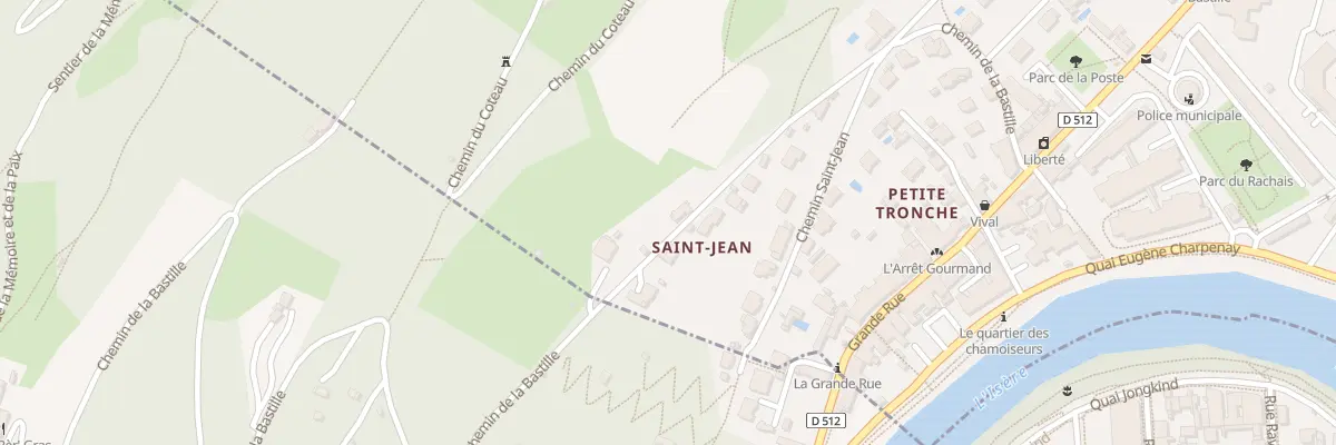 Plan du 30 Che de la Bastille à La Tronche