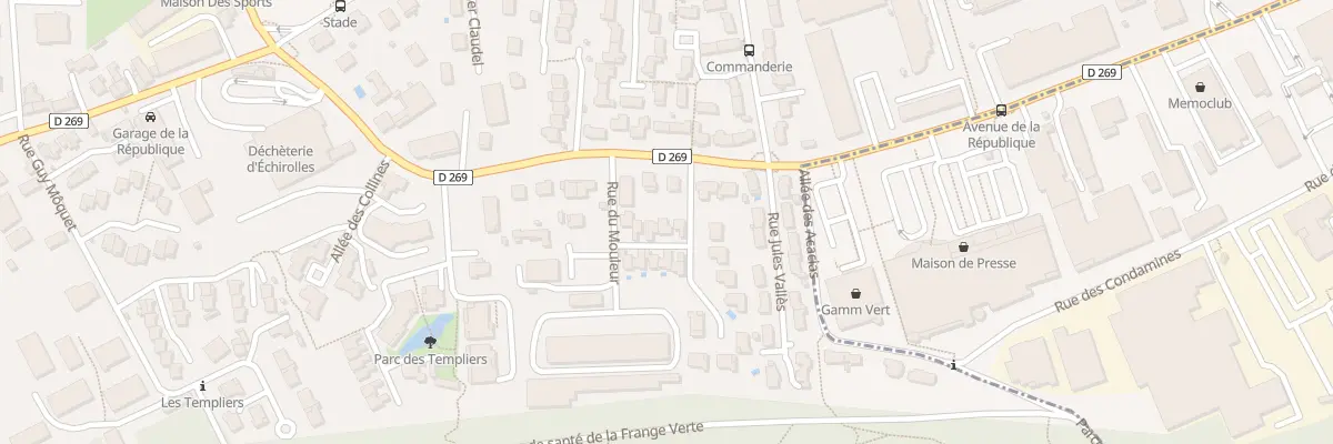 Plan du 9 Rue du Mouleur à Échirolles