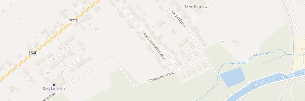 Plan du 28 Rue de la Petite Livière à Pagny-sur-Meuse