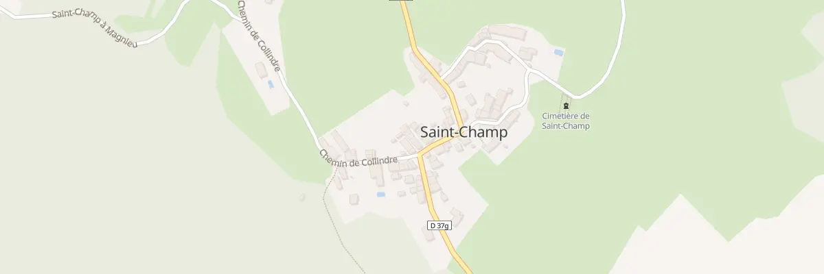 Plan du 5086 Saint Champ à Magnieu