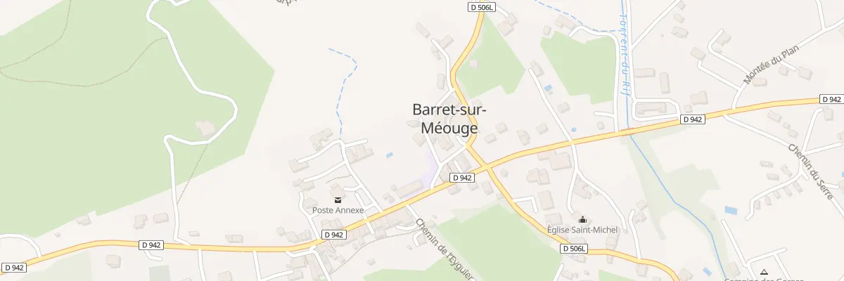Plan du 5040 Le Village à Barret-sur-Méouge