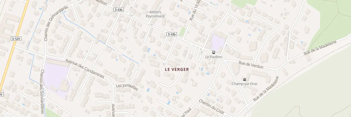 Plan du 91 Av du Pavillon à Champ-sur-Drac