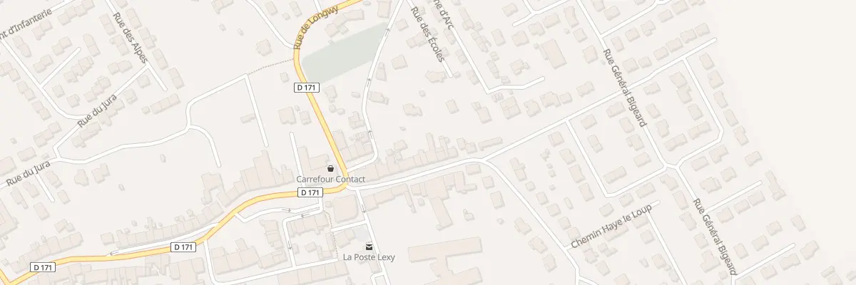 Plan du 13 Rue de l’Abbe d’Ollieres à Lexy