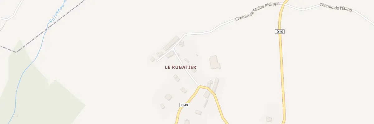 Plan du 78 Che du Rubatier à Loisieux