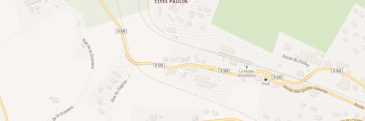 Plan du 8 Rte de la Gare à La Motte-d’Aveillans