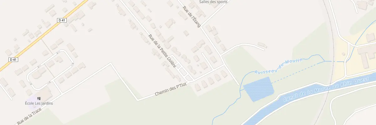 Plan du 25 Rue de la Petite Livière à Pagny-sur-Meuse