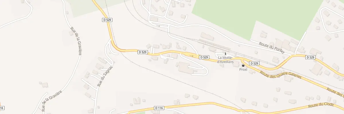 Plan du 7 Rte de la Gare à La Motte-d’Aveillans