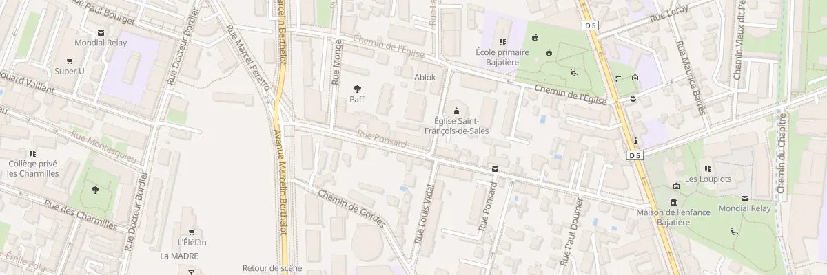 Plan du 18B Rue Ponsard à Grenoble
