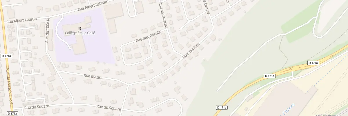Plan du 12 Rue des Pins à Lexy