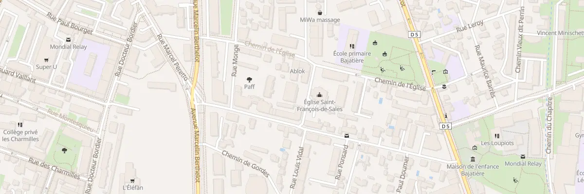 Plan du 4 Rue Saint François de Sales à Grenoble