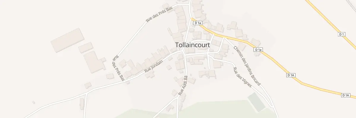 Plan du 2A Rue du Bois à Tollaincourt