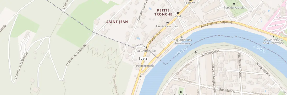 Plan du 2 Quai des Allobroges à Grenoble