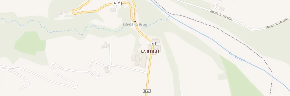 Plan du 5005 La Begue à Méreuil