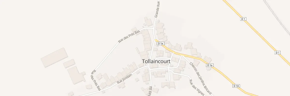 Plan du 5 Rue Grande Rue à Tollaincourt