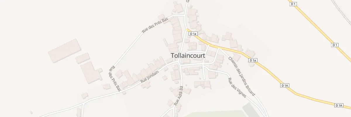 Plan du 2 Rue Jondain à Tollaincourt