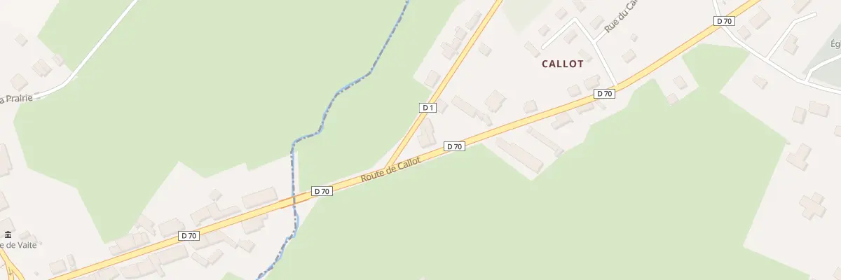 Plan du 1 Rte de Callot à Membrey