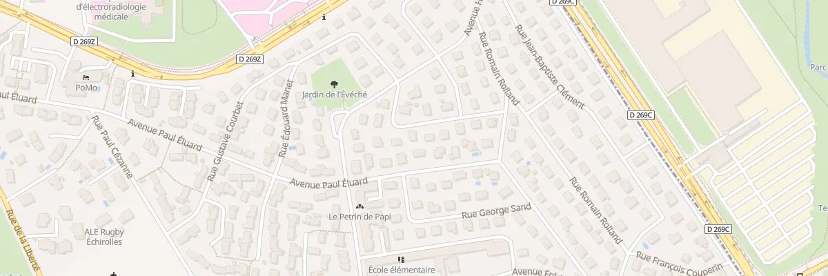 Plan du 10 Rue Arthur Rimbaud à Échirolles