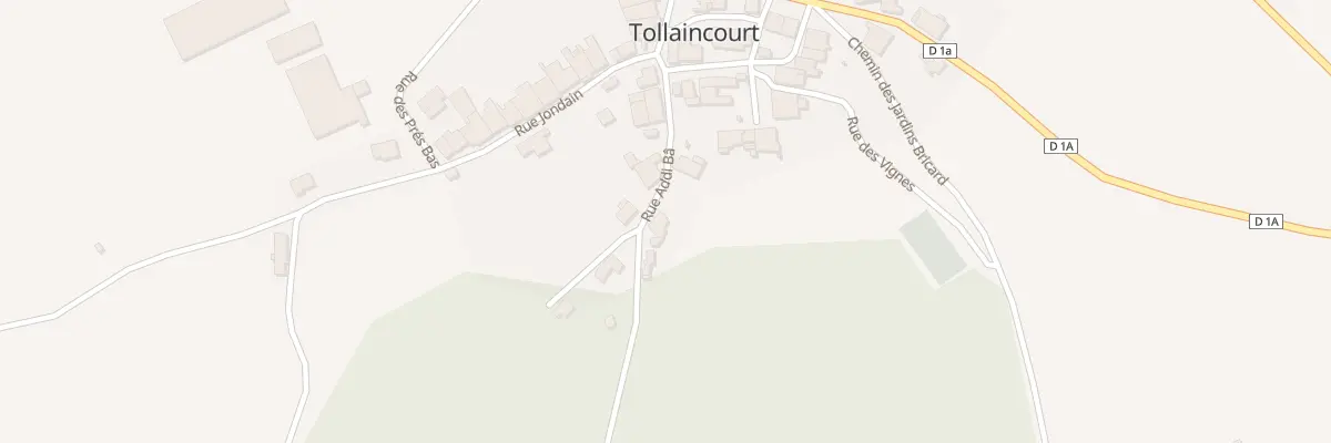 Plan du 3 Rue du Bois à Tollaincourt