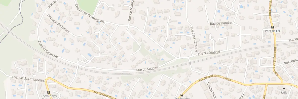 Plan du 91 Rue de Madagascar à Bandol