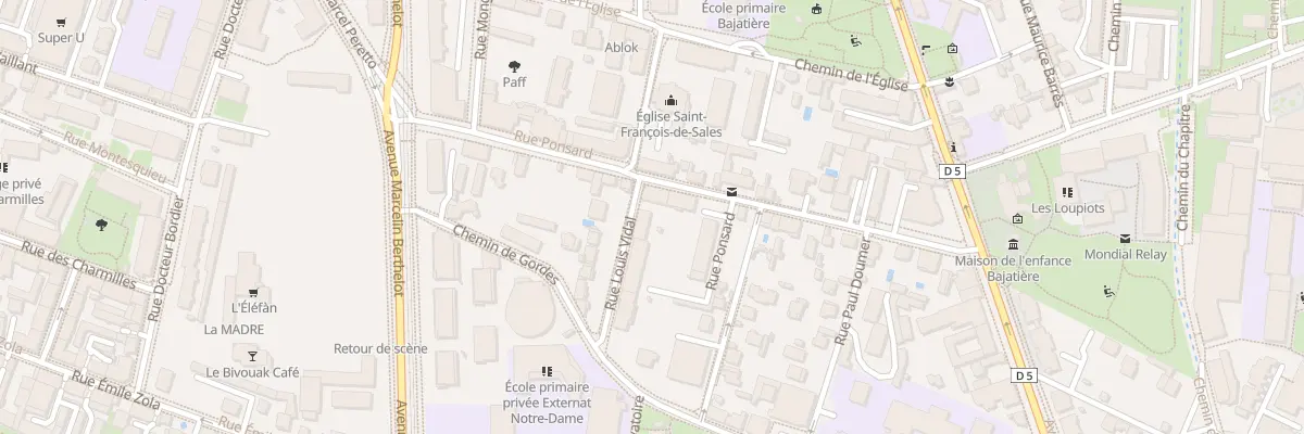 Plan du 19 Rue Ponsard à Grenoble